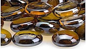 American Fireglass Half Inch Fire Beads Collection | Caramel Luster Fire Beads | 10 Pound Jar | FB-CARLST-J