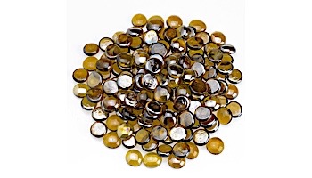American Fireglass Half Inch Fire Beads Collection | Caramel Luster Fire Beads | 10 Pound Jar | FB-CARLST-J