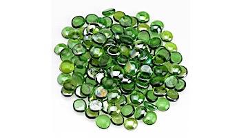 American Fireglass Half Inch Fire Beads Collection | Emerald Green Luster Fire Beads | 10 Pound Jar | FB-EMELST-J