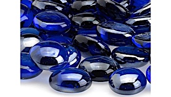 American Fireglass Half Inch Fire Beads Collection | Royal Blue Luster Fire Beads | 10 Pound Jar | FB-ROYLST-J