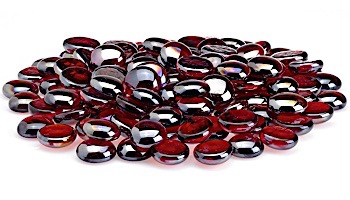American Fireglass Half Inch Fire Beads Collection | Sangria Luster Fire Beads | 25 Pounds | FB-SANLST-25
