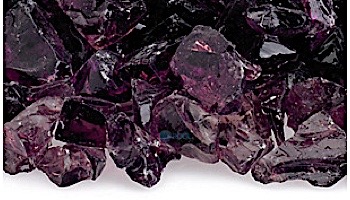 American Fireglass Medium Recycled Glass Collection | Purple Fire Glass | 55 Pounds | CG-PURPLE-M-55