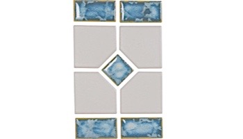 National Pool Tile Grace Series Pool Tile | Pearl | GRACE-BLISS