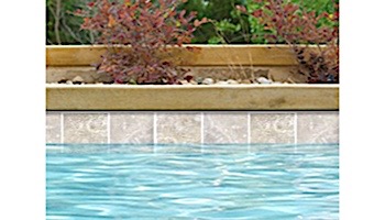 National Pool Tile Simulated Polished Travertine 6x6 Pool Tile | Silver | SPT-SILVER