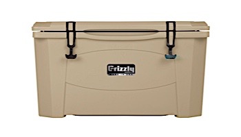 Grizzly Coolers 60 Quart Cooler with BearClaw Latches and Molded-in Heavy Duty Handles | Sandstone / Tan | 400020