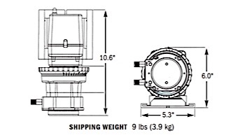 Stenner Classic Series 45M1 Pump | Single Head Adjustable Output | 3GPD 220V 60Hz USA .25" UV Black 25PSI | 45MJL1B2STAA