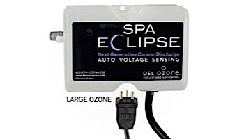 DEL Ozone Spa Eclipse Spa Ozonator | up to 1,000 Gallons | Large Ozone Plug | 100V/250V | ECS-1RPOZ-U