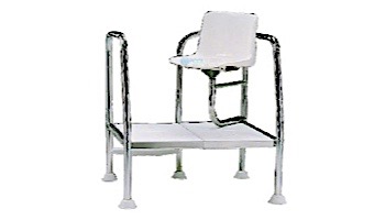 Fluidra USA Life Guard Short Chair Height 3' | Stainless Steel | 15673