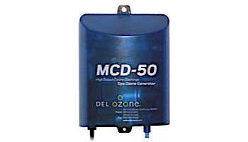 DEL OZONE MCD-50 High-Output Ozone System for Spas | 1,000 Gallons | 120V/240V | Mini Ozone Cord | MCD-50U-13