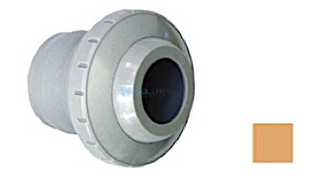 AquaStar Three Piece Directional Eyeball Fitting | 1-1/2" Knock-In | with Slotted Orifice | White | 4401