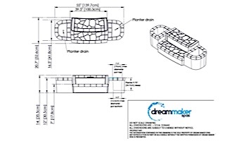 Dream Maker Spas Deluxe Storage Steps and Planters Set | Graystone | 400012-GS