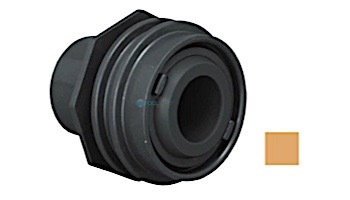 Aquastar Flush Mount Return Fitting with Water Stop Eyeball and Nut | with 1/2" Orifice | Tan | 308C