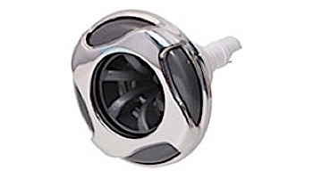 Waterway Poly Storm Gunite Spa Jet | 3-5/8" Reverse Swirl | Rifled | Gray with Metal |  229-2817S