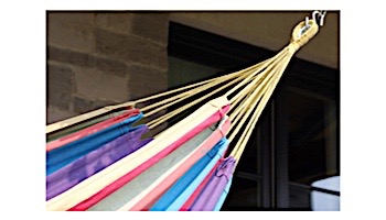 Vivere Single Brazilian Hammock | Natural with Fringe | BRAZ100