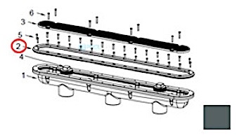 AquaStar 32" Clamping Ring for Fiberglass without Gasket | Black | 32CRTS102