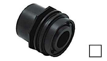 AquaStar Choice Flush-Mount Return Fitting | with Water Stop Eyeball and Nut Aim Flow | Fits Inside 2" Pipe with 1/2" Orifice | White | 3301C