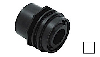 AquaStar Choice Flush-Mount Return Fitting | with Water Stop Eyeball and Nut Aim Flow | Fits Inside 2" Pipe with 1/2" Orifice | Clear | 3300C