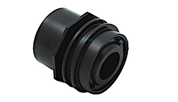 AquaStar Choice Flush-Mount Return Fitting | with Water Stop Eyeball and Nut Aim Flow | Fits Inside 2" Pipe with Slotted Orifice | Black | 3302D