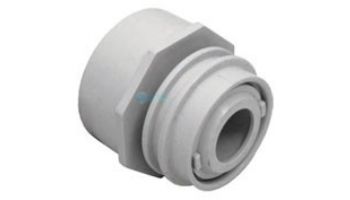 AquaStar Choice Flus-Mount Return Fitting | with Water Stop Eyeball and Nut Aim Flow | Fits Over 2" Pipe with 3/4" Orifice | White | 3501B