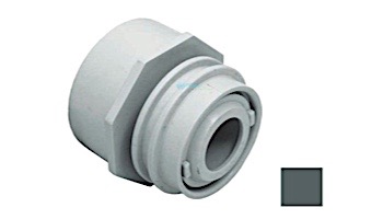 AquaStar Choice Flus-Mount Return Fitting | with Water Stop Eyeball and Nut Aim Flow | Fits Over 2" Pipe with 3/4" Orifice | Dark Gray | 3505B