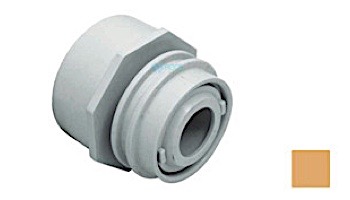 AquaStar Choice Flus-Mount Return Fitting | with Water Stop Eyeball and Nut Aim Flow | Fits Over 2" Pipe with 3/4" Orifice | White | 3501B