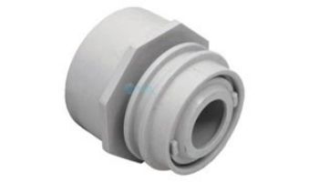 AquaStar Choice Flush-Mount Return Fitting | with Water Stop Eyeball and Nut Aim Flow | Fits Over 2" Pipe with 1/2" Orifice | White | 3501C