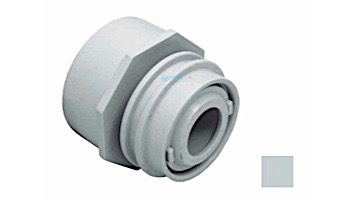 AquaStar Choice Flush-Mount Return Fitting | with Water Stop Eyeball and Nut Aim Flow | Fits Over 2" Pipe with Slotted Orifice | Light Gray | 3503D