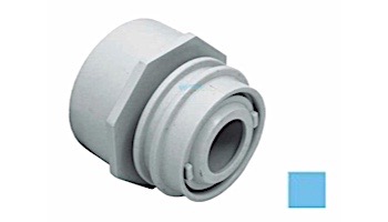 AquaStar Choice Flush-Mount Return Fitting | with Water Stop Eyeball and Nut Aim Flow | Fits Over 2" Pipe with Slotted Orifice | Blue | 3504D