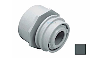 AquaStar Choice Flush-Mount Return Fitting | with Water Stop Eyeball and Nut Aim Flow | Fits Over 2" Pipe with Slotted Orifice | Dark Gray | 3505D
