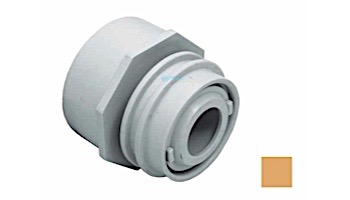 AquaStar Choice Flush-Mount Return Fitting | with Water Stop Eyeball and Nut Aim Flow | Fits Over 2" Pipe with Slotted Orifice | Tan | 3508D