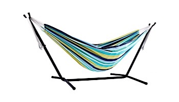 Vivere Double Cotton Hammock with Stand | 9-Foot Cayo Reef | UHSDO9-29