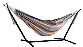 Vivere Double Cotton Hammock with Stand | 9-Foot Retro | UHSDO9-31