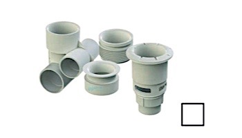 Aquastar AquaThunder 2.5" Gunite Jet Body Assembly | without Niche | White | ATG201