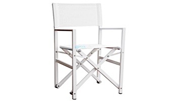 Vivere Studio Folding Director's Chair | White | STUC-WH