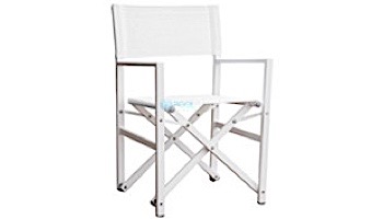 Vivere Studio Folding Director's Chair | White | STUC-WH