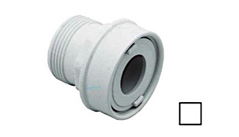 AquaStar Choice 1/2" Flush Mount Extender with 1 1/4" Threaded End 3/4" Orifice | White | BSASD101B