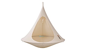 Vivere Double Cacoon Hanging Chair | Natural White | CACDW1