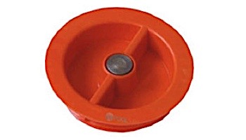 Aquastar 2" MPT Plaster Cap with Magnet Finding Metal Insert | Orange | JMCP109-2