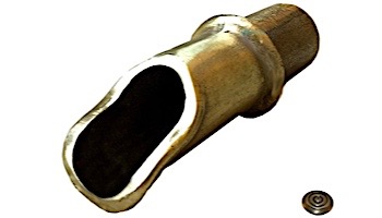 Water Scuppers and Bowls Arc II Scupper Spout | Antique Brass | WSBAS03132