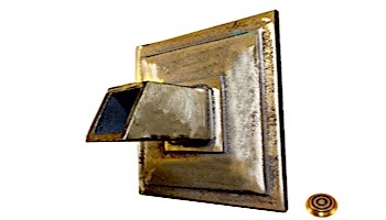 Water Scuppers and Bowls Corinth Stepped Square Scupper | French Gold | WSBCSS6421