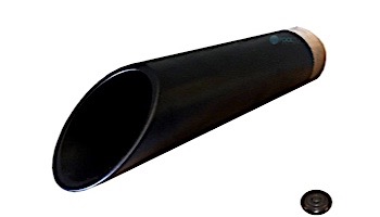 Water Scuppers and Bowls Flute Water Spout | Oil Rubbed Bronze | 1" Diameter 12" Projection 1" NPT | WSBFAS9275