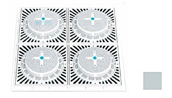 Aquastar Four (4) Square RSUN9/8HPH for 1" Deep 18" Sq. Retrofits | Light Gray | RSUN18HPHR103