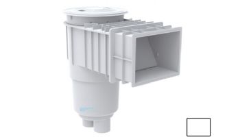 AquaStar Flow Star Standard Skimmer with Flush Face 4" Extension, Float Assembly, Basket, Lid and Collar | White | SKR14101