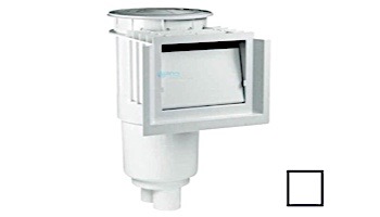 AquaStar Standard FlowStar Skimmer with Water Stop Face, Float Assembly and Basket | without Lid and Collar | White | SKR1NL101