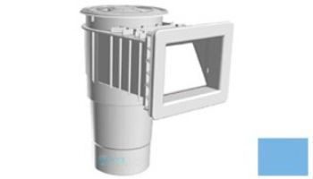 AquaStar Flow Star Skimmer with 5" Deep Throat, Float Assembly, Basket, Lid and Adjustable Collar for Fiberglass with 6" Socket Sump | White | SKRFL12101F