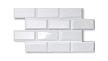 Cepac Tile Contour Beveled Series | Glossy White | CON-1B