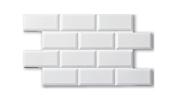 Cepac Tile Contour Beveled Series | Matte White | CON-2B