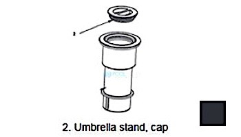 AquaStar Center Cap and Sleeve | Black | SMUSC102