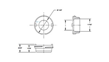 AquaStar Straight Flow Insert 1-1/2" MPT | White | TM101