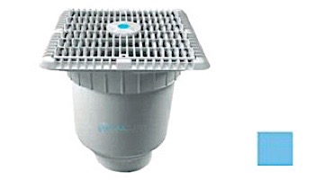 AquaStar 9" Wave Grate & Vented Riser Ring with Double Deep Sump Bucket with 4" Socke | Blue | WAV9WR104D